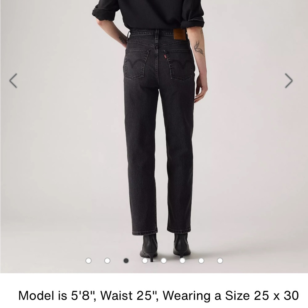 Levi's Women's Dark Gray Straight Leg Jeans